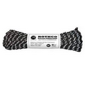 100' Black w/3 Reflective Tracers 550 Lb. Type III Commercial Paracord